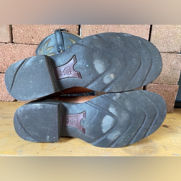 Ariat Two-Tone Leather Heeled Boots - Picture 6 of 8